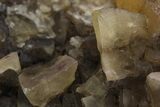 Unusual Yellow Fluorite Crystal Cluster - Cave-In-Rock #244246-1